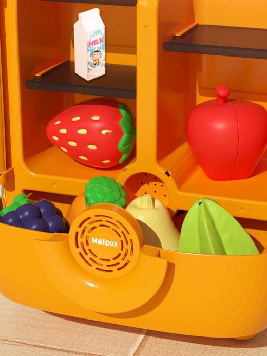 tinduck 儿童仿真喷雾冰箱玩具过家家厨房套装 商品图2