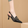 优雅通勤，尖头包头真皮高跟凉鞋GLS629 商品缩略图0
