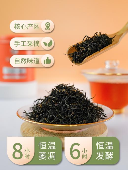 湖畔居正宗红茶一级九曲红梅杭州特产原产地茶叶100g罐装 商品图1