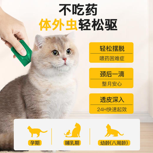 【犬猫内外驱虫药X】爪爪博士宠物猫咪驱虫药体内外一体幼狗狗除跳蚤蜱虫非泼罗尼滴剂 商品图2