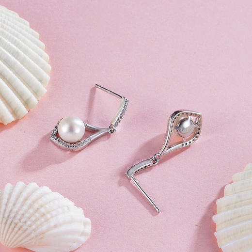子佩集S925银珍珠耳钉【EM2143-XF】2305 商品图4