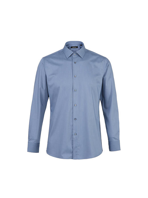 callisto蓝色弹力棉衬衫 SSSTL040C 商品图2