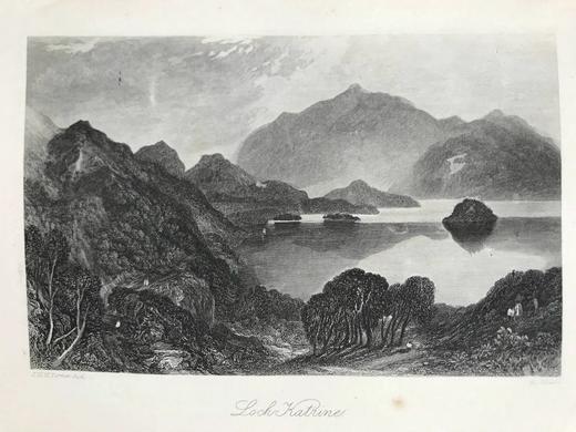 1871年 司各特《罗布·罗伊》 约7幅版画插图 漆布精装32开 商品图6