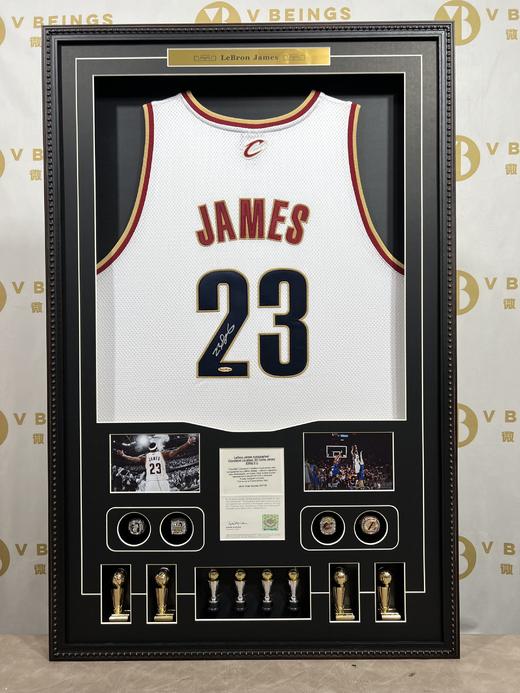 收藏系列 詹姆斯 骑士队23号白色 亲笔签名球衣 商品图2