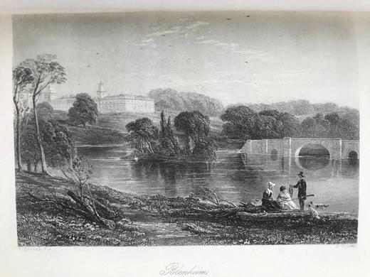 1871年 司各特《伍德斯托克》 约7幅版画插图 漆布精装32开 商品图5