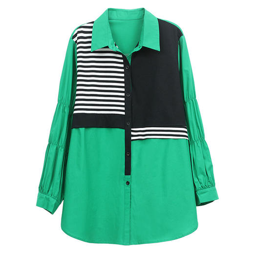 简约百搭，棉质长袖衬衫洋气薄外套HR-WL10219 商品图4