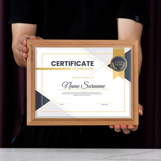 榉木实木奖牌定制彩色荣誉牌匾定做授权牌经销商授牌定制金箔牌匾 商品图3