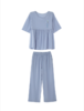 【满2件/99元】【秀黛】女圆领泡泡棉短袖套装女夏季家居服睡衣H2551027T【专柜同款】【如遇缺货自动退款，介意勿拍】 商品缩略图2