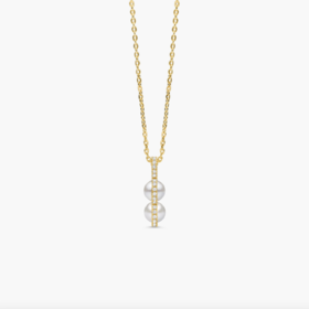 北京仓｜Polar Jewelry-BAHATI-白锆石 珍珠 项链［丹麦设计师］