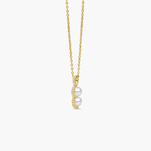北京仓｜Polar Jewelry-BAHATI-白锆石 珍珠 项链［丹麦设计师］ 商品图1