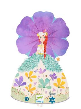 法国DJECO花样礼盒拼图36片系列《春之公主》#此商品参加第十一届北京惠民文化消费季