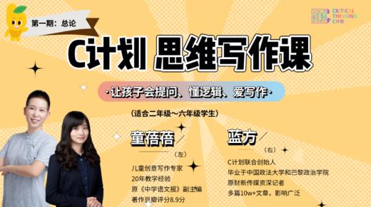【总论】C计划思维写作课（第一期） 商品图0