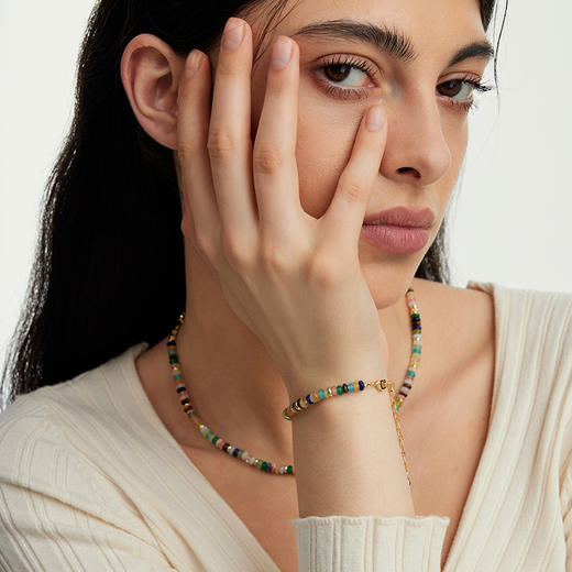 <困妈专享>ARSIS【秘密花园】彩虹守护串珠项链手链轻奢小众复古项链手链项链 商品图1