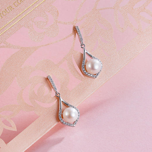 子佩集S925银珍珠耳钉【EM2143-XF】2305 商品图0