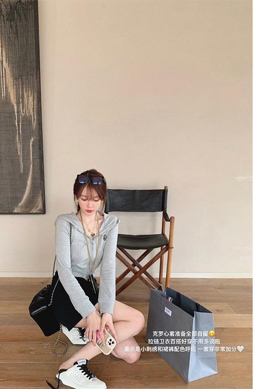 金蘑菇菇 卫衣+裙裤甜辣运动休闲两件套 商品图5