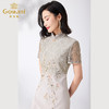 乔万尼中式旗袍夏季收腰连衣裙气质高级感ET2E201 商品缩略图3