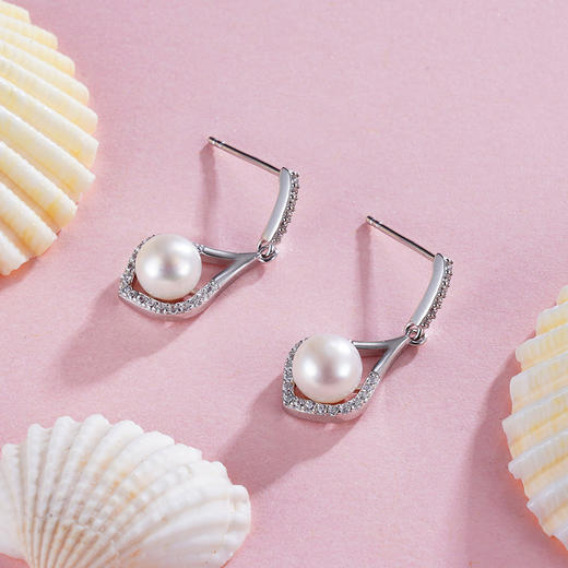 子佩集S925银珍珠耳钉【EM2143-XF】2305 商品图3