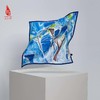 SAINTJOY/上久楷 女式真丝方巾  秋蓝旷野  FJS22037 商品缩略图0