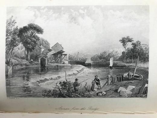 1871年 司各特《红铁手骑士》 约5幅版画插图 真皮精装32开 商品图6