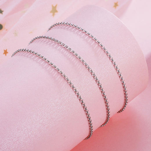 子佩集S925银O字项链【AG081-18】搭配链2305 商品图0