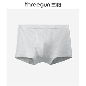 Threegun三枪 【密棉】包根男士平角短裤四角内裤（1条装）-50865B031