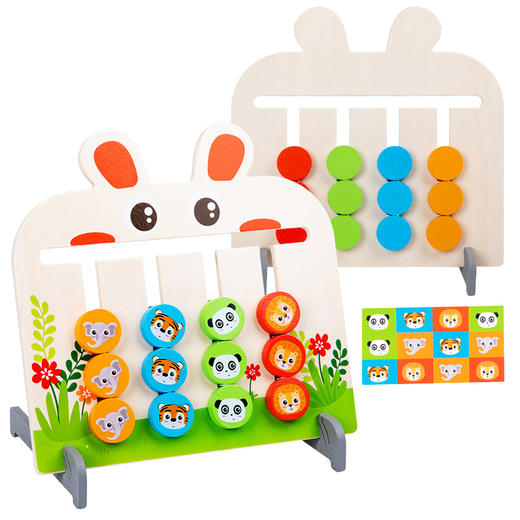 【双面玩法！带给孩子无限乐趣】太空小兔子款蒙氏早教玩具，双面四色，活动期间，火爆热卖中！拥有多种趣味益智功能，为孩子的幼儿园学习提供帮助。各位宝妈不要错过！ 商品图6