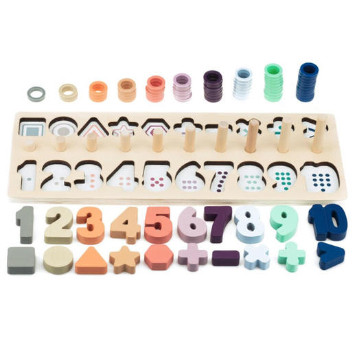 婴侍卫（BBG）三合一木质数字形状对数板 YSW657 商品图5