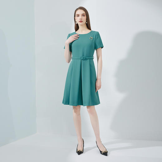 NF8G1斯尔丽瑟俪2023夏季新款赫本风简约时尚气质小晚礼服连衣裙 商品图3