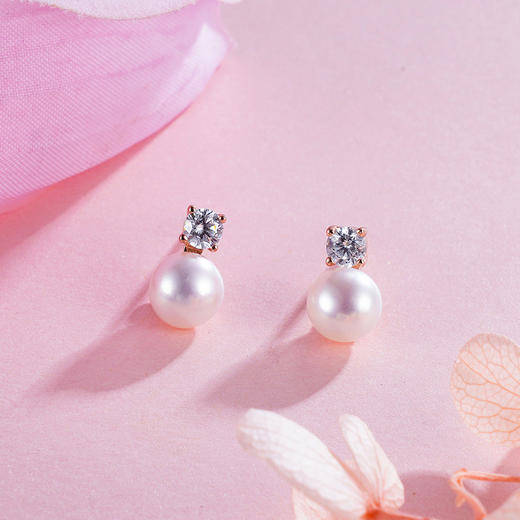 子佩集S925银珍珠耳钉【EM1461-XF】2305 商品图0