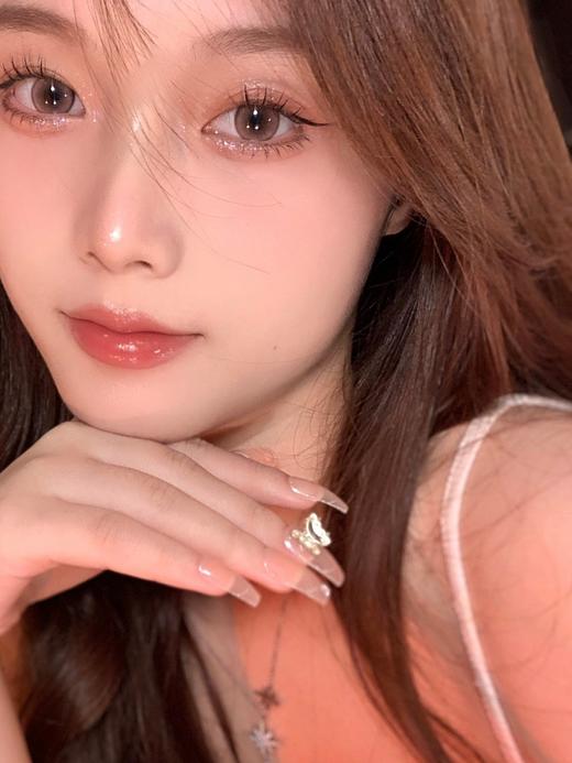 【中直径】VOKIVOKI-蜜桃透棕-14.2mm【年抛 0-1000度 无525/575】 商品图5