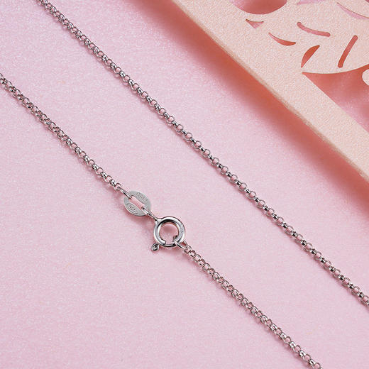 子佩集S925银O字项链【AG081-18】搭配链2305 商品图4