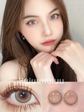 【中直径】VOKIVOKI-蜜桃透棕-14.2mm【年抛 0-1000度 无525/575】