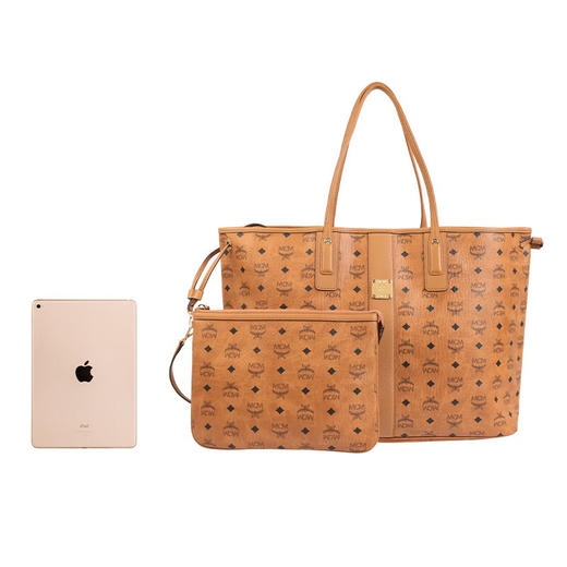 MCM 女士双面印花单肩手提包菜篮子托特包子母包 礼物送女友 10505 商品图3