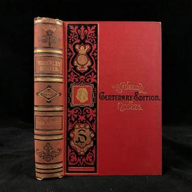 1871年 司各特《修道院长》 约6幅版画插图 漆布精装32开