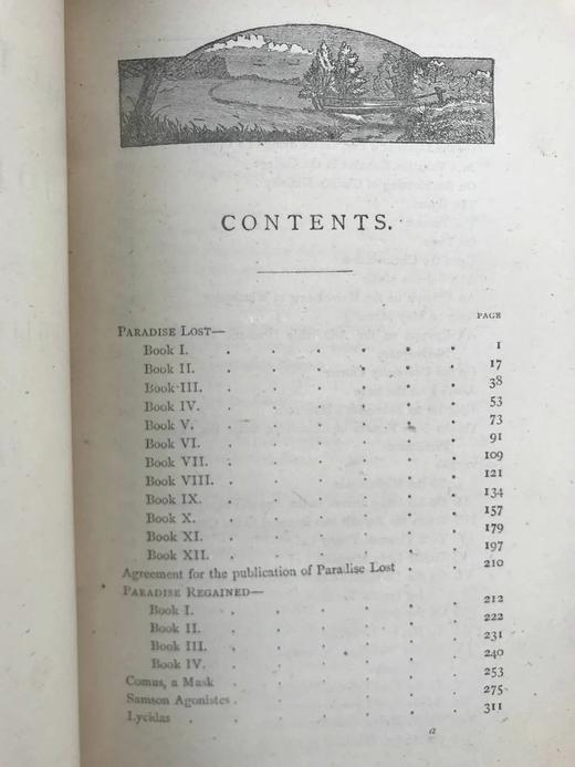 约19世纪后期 弥尔顿诗集 约7幅版画插图 全真皮精装32开 商品图5