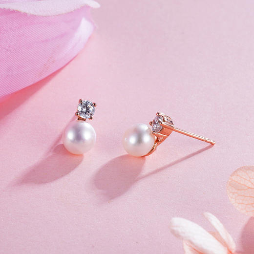 子佩集S925银珍珠耳钉【EM1461-XF】2305 商品图1