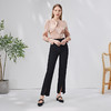 EITIE爱特爱新款时尚修身开叉高腰显瘦女长裤7105803 商品缩略图3
