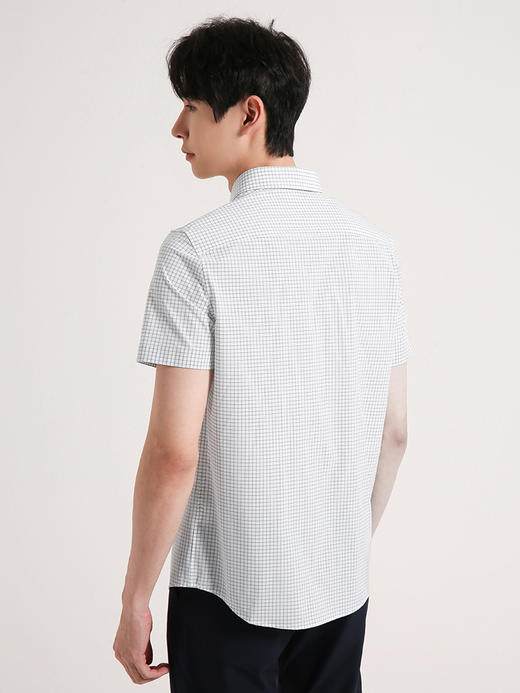 callisto浅灰色锦纶混纺短袖衬衫SSTSS198C 商品图2