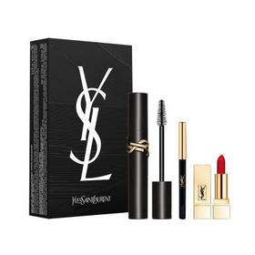 【预售 急单慎拍】YSL圣罗兰睫毛膏彩妆三件套 眼线笔0.8ml+方管口红1.3g+睫毛膏9ml