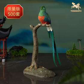 铜师傅 铜摆件《铜师傅百鸟集》之凤尾绿咬鹃  铜工艺品 家居饰品摆件