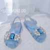 女童公主鞋2023夏季新款鞋小女孩爱莎水晶鞋儿童软底凉鞋单鞋女 商品缩略图4