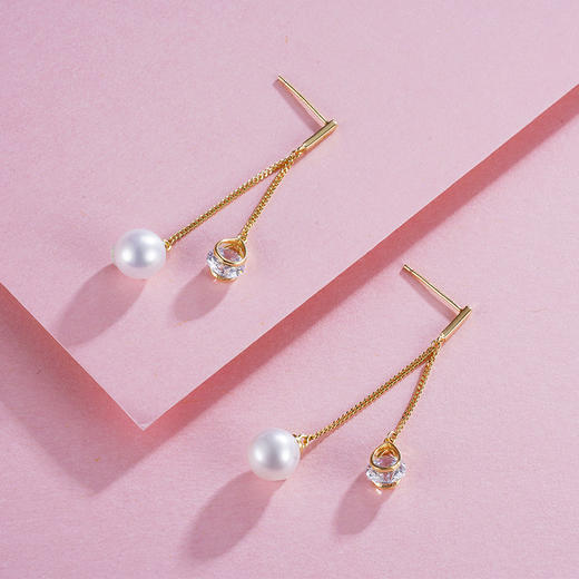 子佩集S925银珍珠耳钉【XXEH114】镀金2305 商品图4