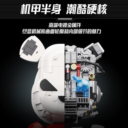 暴力熊积木巨大型客厅摆件模型官方旗舰新品机械熊益智拼装玩具万高 商品图1
