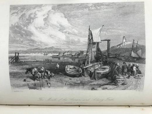 1871年 司各特《红铁手骑士》 约5幅版画插图 真皮精装32开 商品图5