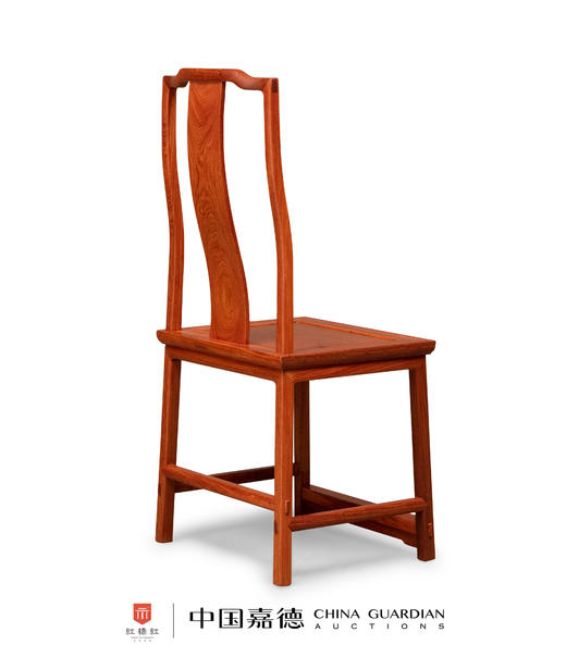 红桥红  家具严选  缅甸花梨（大果紫檀）【素面 S背 不出头 餐椅】 商品图3