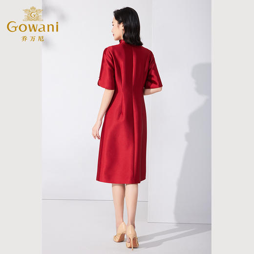 乔万尼夏季修身刺绣旗袍连衣裙ET2E203 商品图4