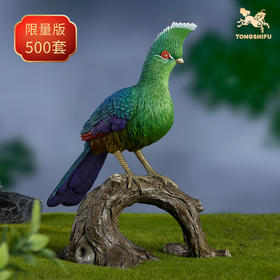 铜师傅 铜摆件《铜师傅百鸟集》之白梢冠蕉鹃 铜工艺品 家居饰品摆件