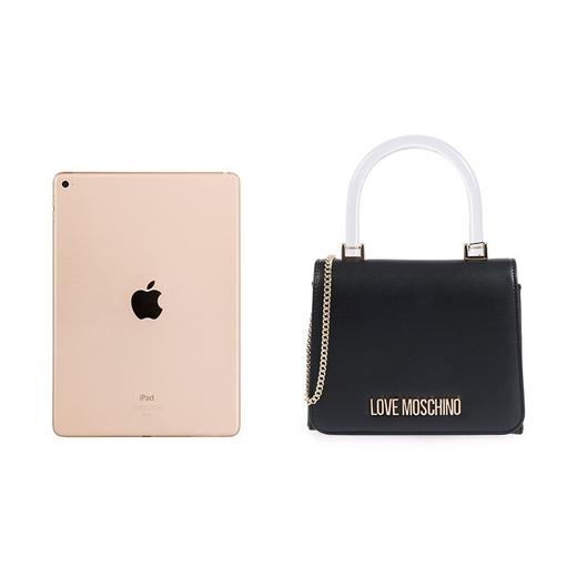 莫斯奇诺 MOSCHINO 女士手提包 简约字母图案PU革单肩包链条包 商品图4