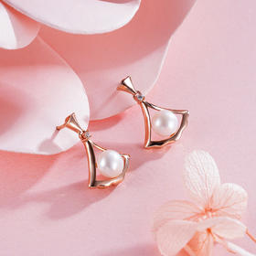 子佩集S925银珍珠耳钉【EM2465-XF】镀玫瑰金2305