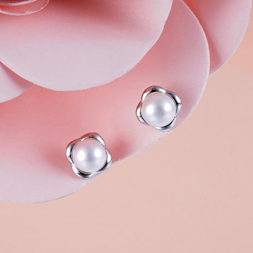 子佩集S925银珍珠耳钉【EM1197-XF】 商品图0